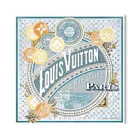Louis Vuitton Платок-каре Malles Merveilleuses 90 Denim - фото 1