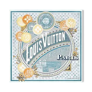 Louis Vuitton Платок-каре Malles Merveilleuses 90 Denim - фото 1