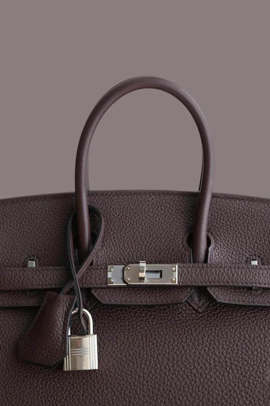 Hermès Сумка Birkin 25 Rouge Sellier Togo Palladium Hardware - фото 4