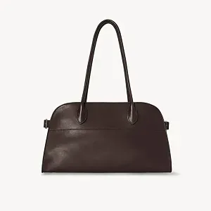 The Row Сумка Margaux Shoulder 12 из кожи Hippo Grey - фото 1