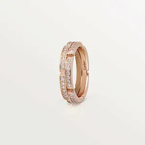 Cartier Обручальное кольцо Maillon Panthere Two Rows с бриллиантовым паве - фото 4