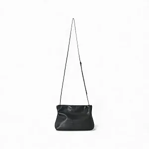 The Row Клатч Large Bourse Clutch Dark Brown из кожи Black - фото 3
