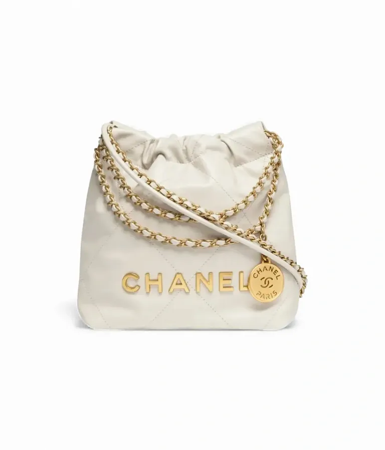 Мини-сумка Chanel 22 Gris - фото 1