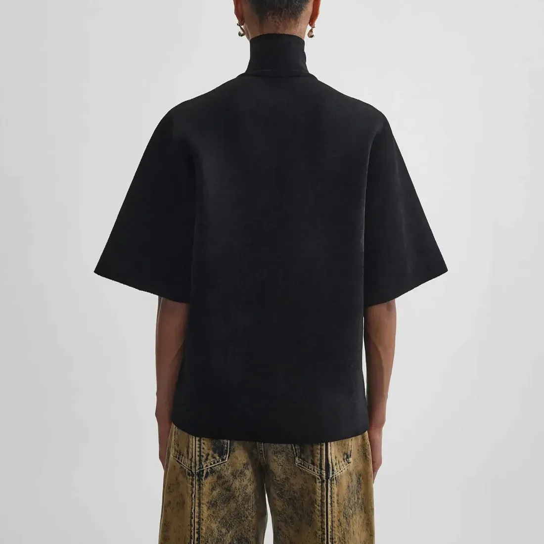 Phoebe Philo Ассиметричная футболка с молнией - фото 5