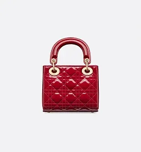 Dior Сумка Lady мини-формата Cherry Red - фото 3