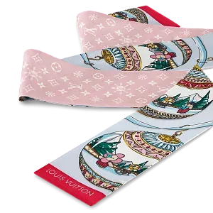 Louis Vuitton Шелковая лента Vivienne Christmas Rose Clair - фото 2