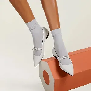 Hermès Балетки Kelly Gris Clair - фото 2