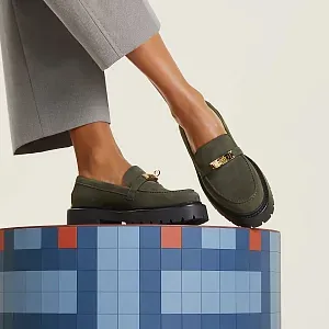 Hermès Лоферы Icone Vert Foret - фото 2