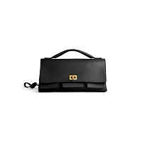 Balenciaga Клатч Bel Air маленького формата Black - фото 1