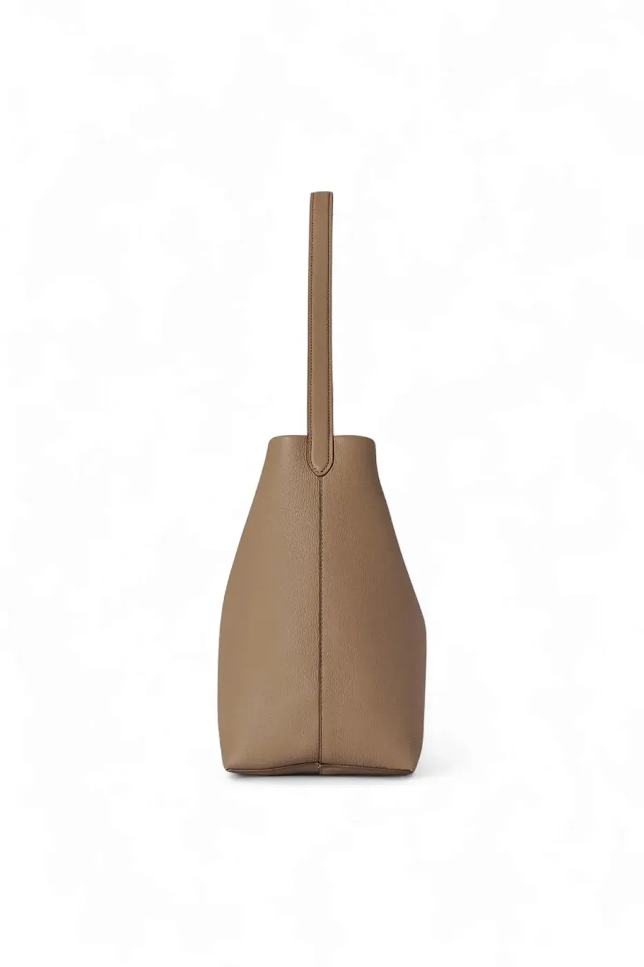 The Row Сумка Medium NS Park Tote Black из кожи Dark Taupe - фото 4
