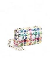 Chanel Классическая мини-сумка White and Multicolour - фото 1
