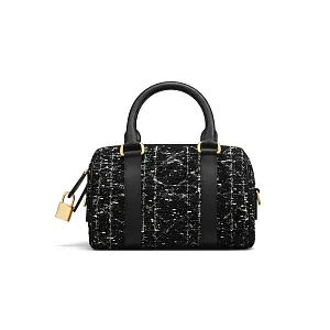 Dior Сумка Groove 20 black tweed with white cannage motif - фото 5
