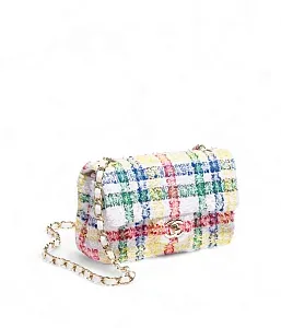 Chanel Классическая мини-сумка White and Multicolour - фото 1