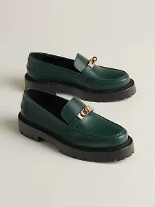 Hermès Лоферы Icone Vert Bouteille - фото 1
