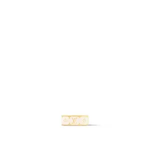 Louis Vuitton Кольцо Nanogram Enamel White - фото 1