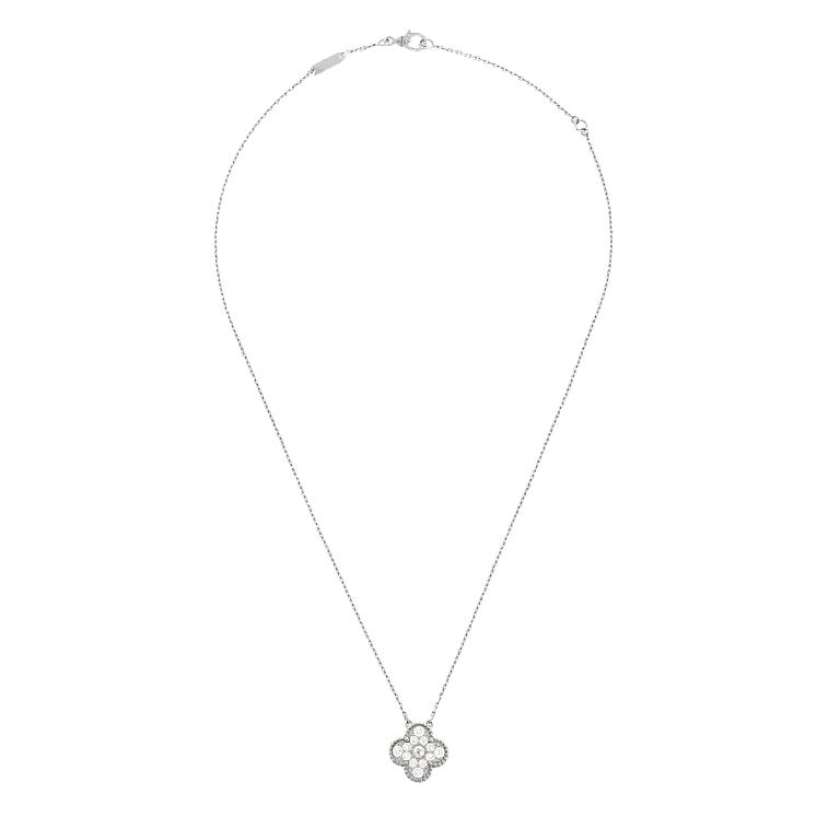 VAN CLEEF AND ARPELS Подвеска Vintage Alhambra Van Cleef & Arpels White Gold - фото 1