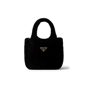 Prada Мини-сумка из вельвета с мягкой подкладкой - фото 1