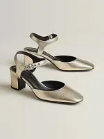 Hermès Туфли Kamilla 60 Platine / Gris Argente - фото 1