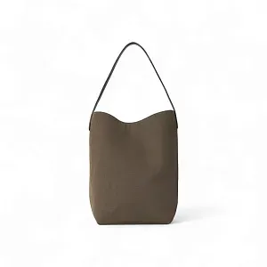 The Row Сумка Large NS Park Tote Taupe из хлопка - фото 1