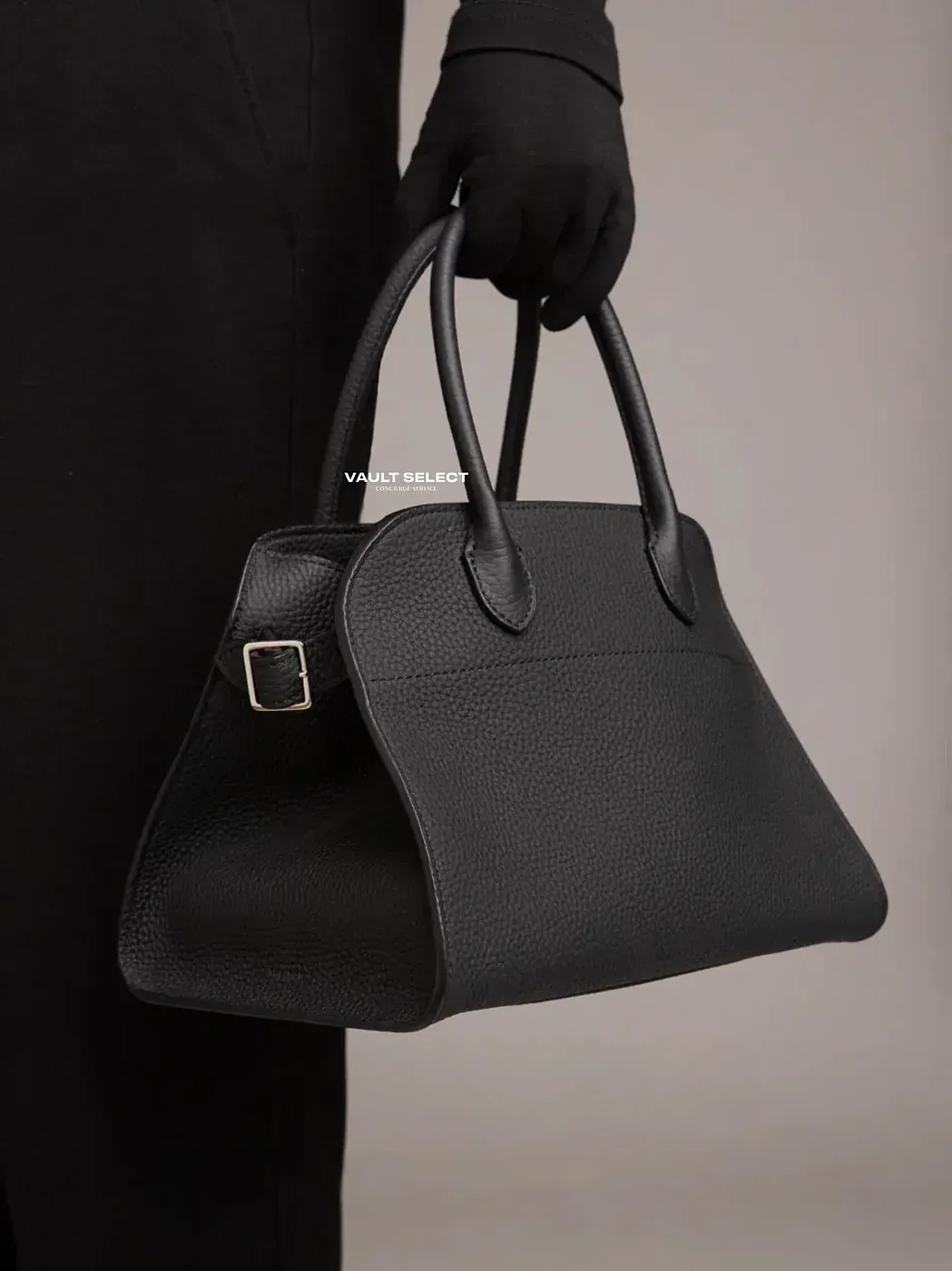 The Row Сумка Soft Margaux 10 из кожи Black - фото 2