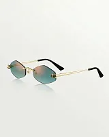 Cartier Солнцезащитные очки с ромбовидным узором Panthere Golden Green - фото 1