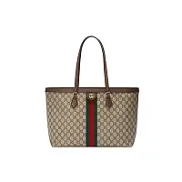 Gucci Сумка-тоут Ophidia Brown - фото 1