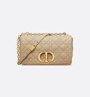 Dior Сумка Caro среднего формата Rope Beige - фото 1