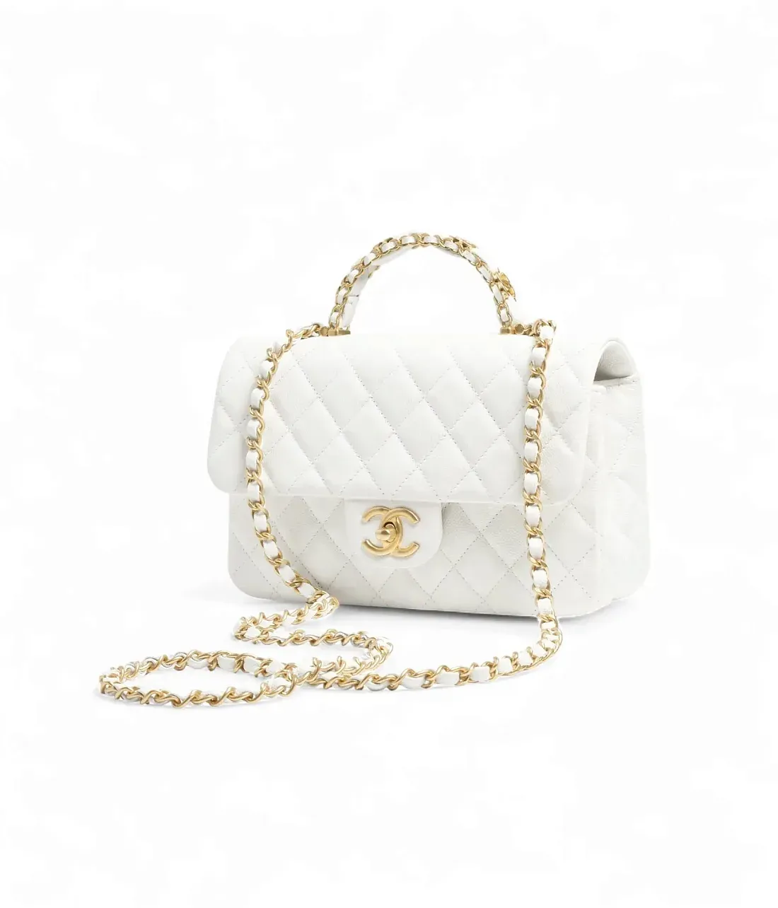 Chanel Маленькая сумка с ручкой сверху Flap - фото 2