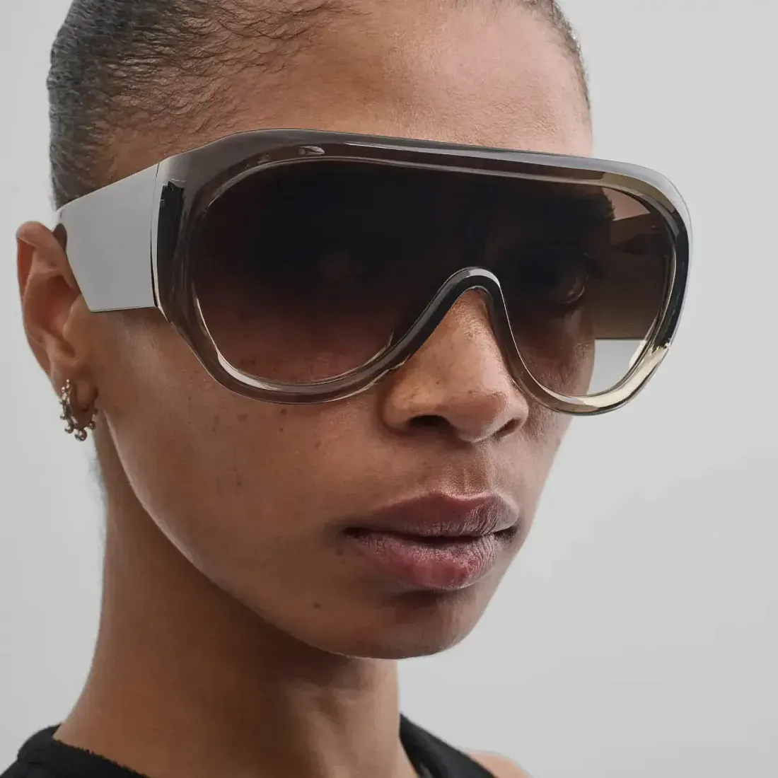 Phoebe Philo Большие очки с оправой Smoked - фото 4