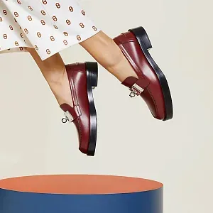 Hermès Лоферы Hot Rouge H - фото 2