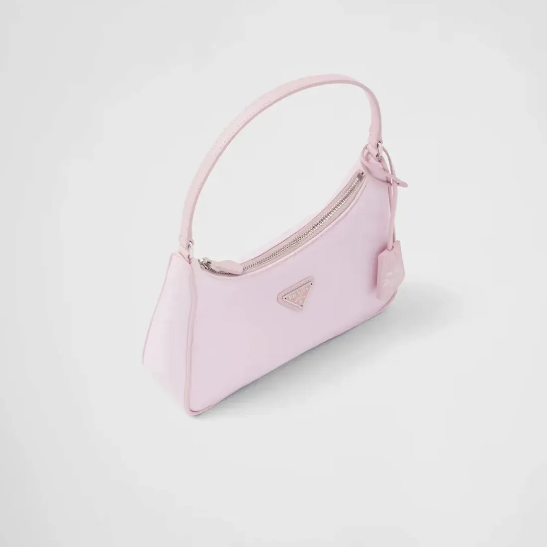 Prada Мини-сумка Re-Edition 2005 из Re-Nylon и сафьяновой кожи Alabaster Pink - фото 3