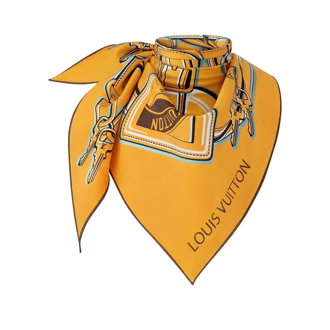 Louis Vuitton Треугольный платок All That Strap Jaune - фото 3