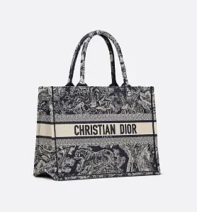 Dior Сумка Book Tote reverse embroidery среднего формата - фото 5