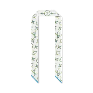Louis Vuitton Шелковая лента Monogram Flowers BB Blue - фото 4