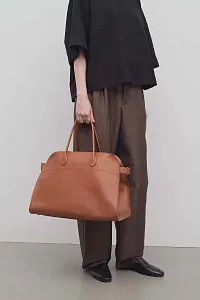 The Row Сумка Soft Margaux 17 из кожи Black - фото 6