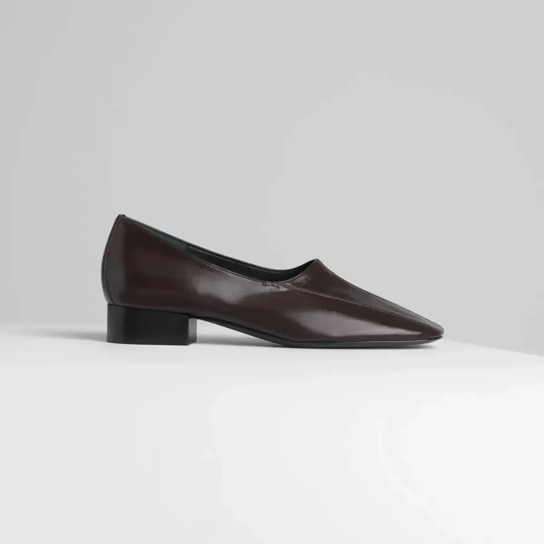 Phoebe Philo Кожаные слиперы Chocolate Brown - фото 3