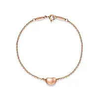 Tiffany & Co. Браслет Bean design bracelet in 18 carat yellow gold 9 mm Rose Gold - фото 1