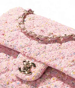 Chanel Классическая сумка 11.12 Tweed Light Pink/Multicolor - фото 3