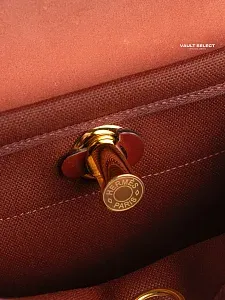 Hermès Сумка Herbag Zip 20 Rouge H Toile Militaire Vache Hunter Gold Hardware - фото 4