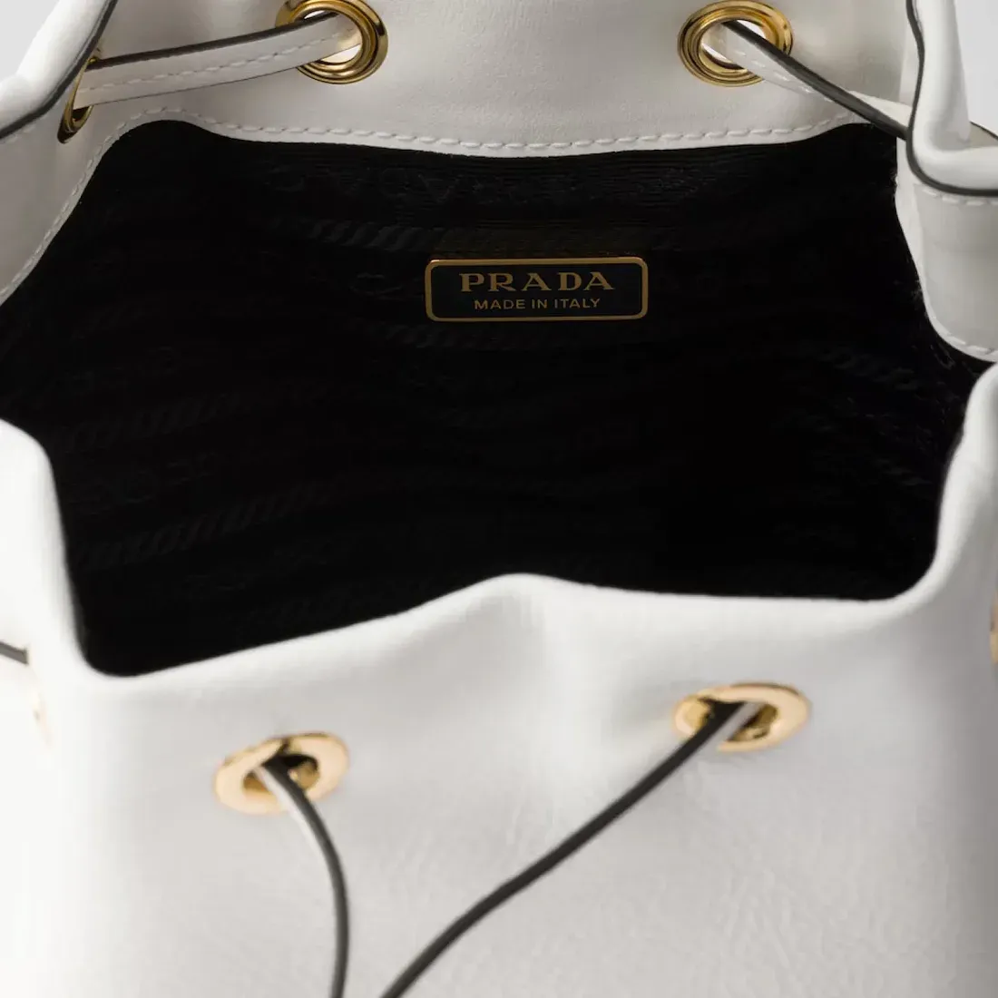 Prada Сумка Duet из лакированной кожи naplak White - фото 5