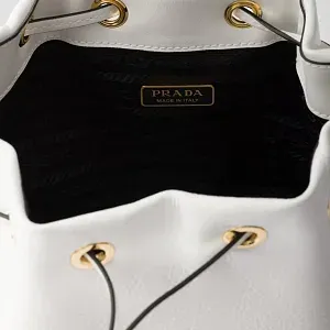 Prada Сумка Duet из лакированной кожи naplak White - фото 5