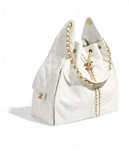 Chanel Средняя сумка 25 White - фото 2