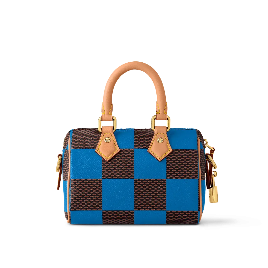 Louis Vuitton Сумка Speedy 18 Damier Pop с плечевым ремнем Blue - фото 4