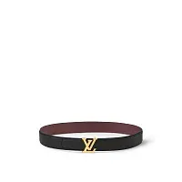 Louis Vuitton Двухсторонний ремень Heritage 35 мм Black Bordeaux - фото 1