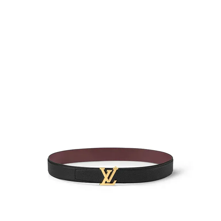 Двухсторонний ремень Heritage 35 мм Louis Vuitton Black Bordeaux - фото 1