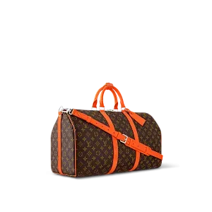 Louis Vuitton Сумка Keepall 50 с плечевым ремнем Orange - фото 2