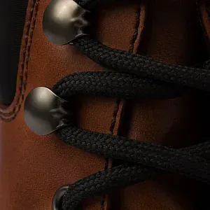 Prada Ботинки из кожи и Re-Nylon Cognac - фото 7