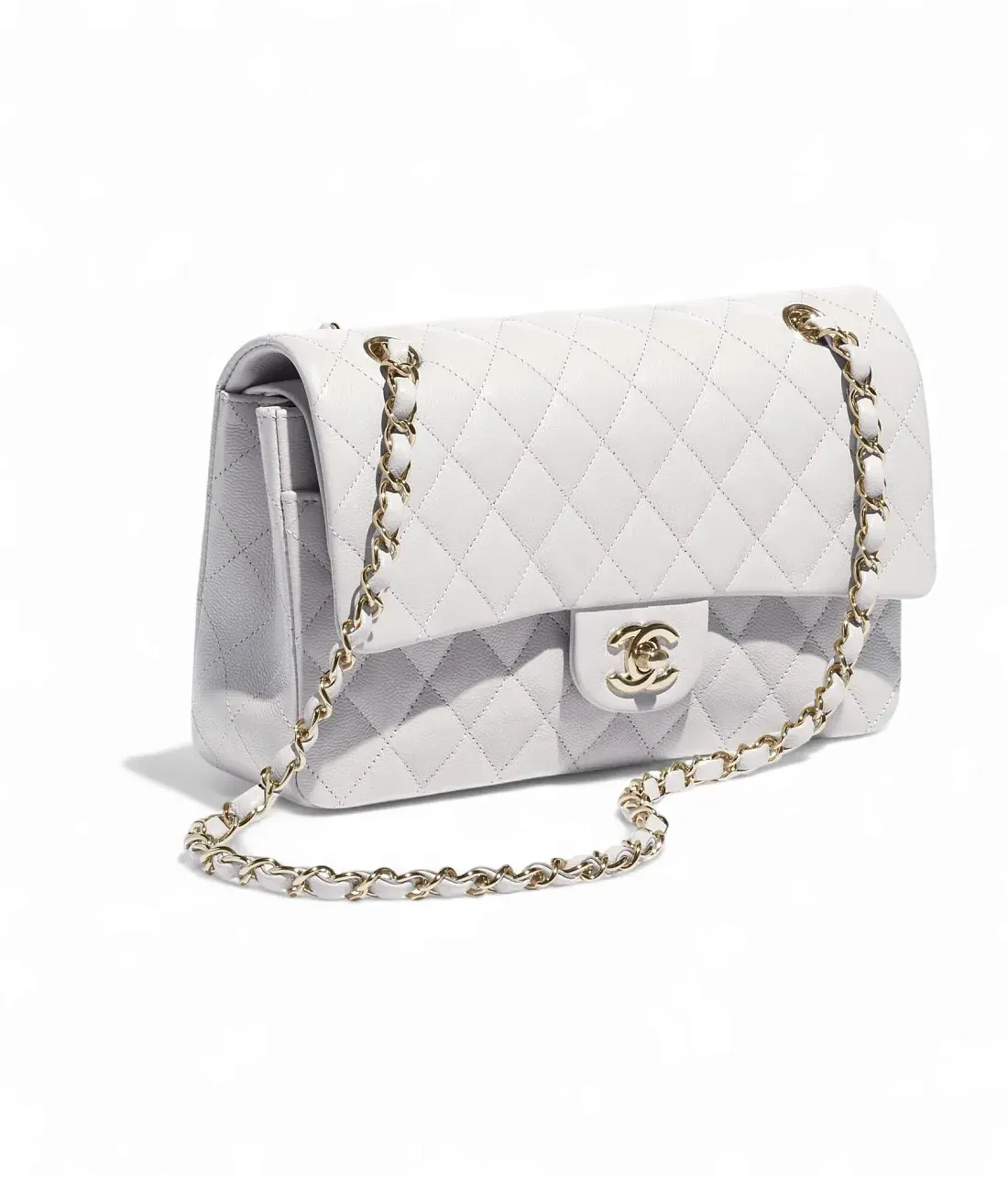 Chanel Классическая сумка 11.12 Light Grey - фото 3