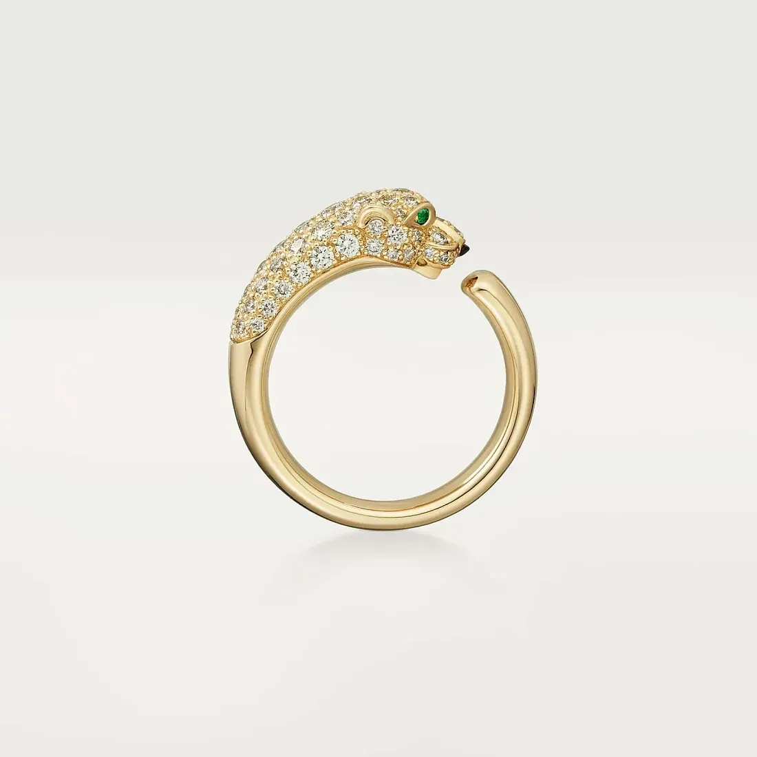 Cartier Кольцо средняя модель с бриллиантовым паве Panthere de Yellow Gold - фото 3