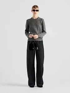 Prada Вельветовая мини-сумка с деталями из наппа-кожи - фото 2